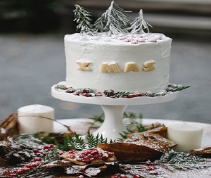 Magical Forest Christmas Cake